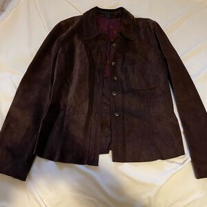 Danier Dark Brown Leather Jacket